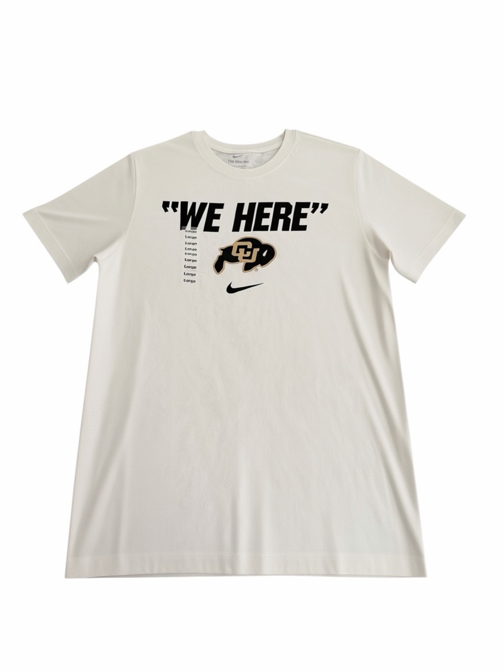 Nike Men’s CU 'We Here' White Graphic T-Shirt